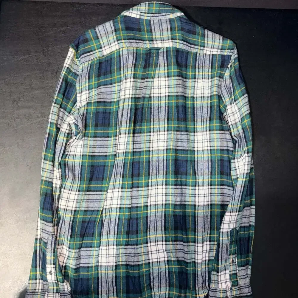 Denim & Flower Ricky Singh Men's Long Sleeve Plaid Flannel Button Down